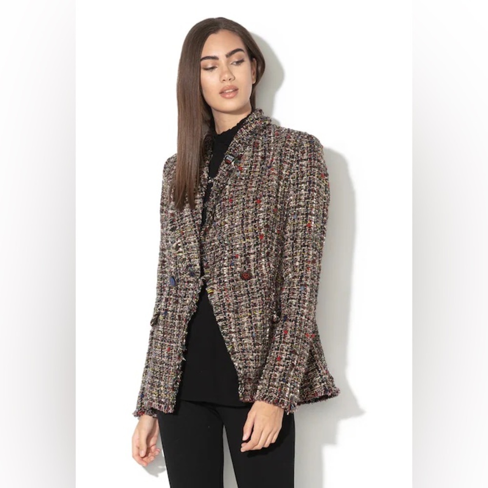 Desigual 🌈 Drava Badges Tweed Blazer